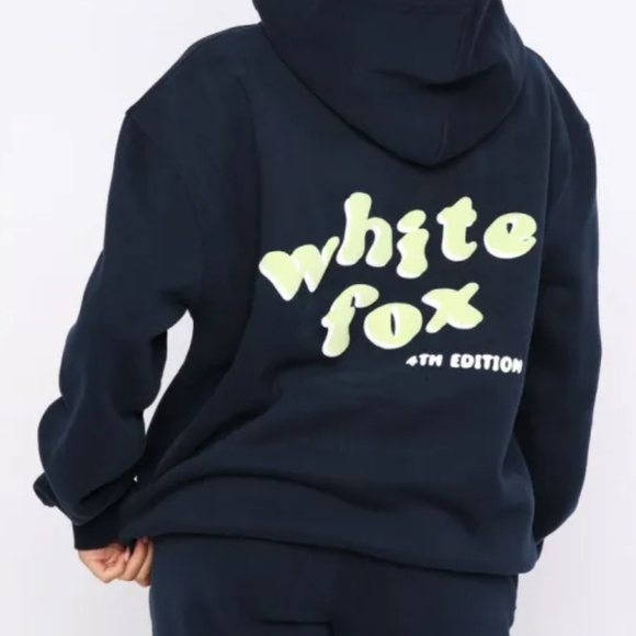 White Fox Boutique Tops - White Fox Women's M/L Navy 4th Edition Hoodie